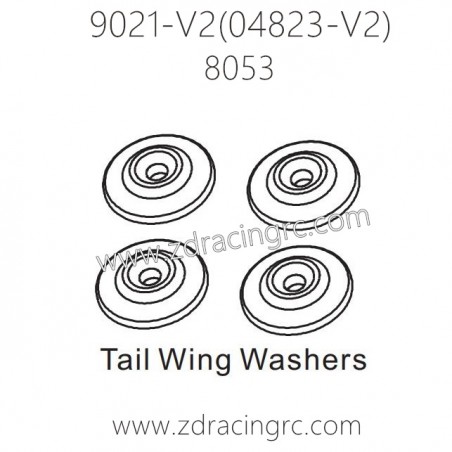 ZD RACING Rocket 08423 9021 V2 Parts 8053 Tail Wing Washers