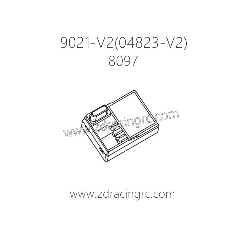 ZD RACING Rocket 08423 9021 V2 Parts 8097 Receiver