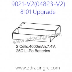 ZD RACING Rocket 08423 9021 V2 Parts 8101 Upgrade 2 Cells 4000mAh 7.4V 25C Lipo Battery