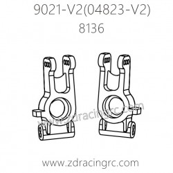 ZD RACING Rocket 08423 9021 V2 Parts 8136 Rear Hub Carriers
