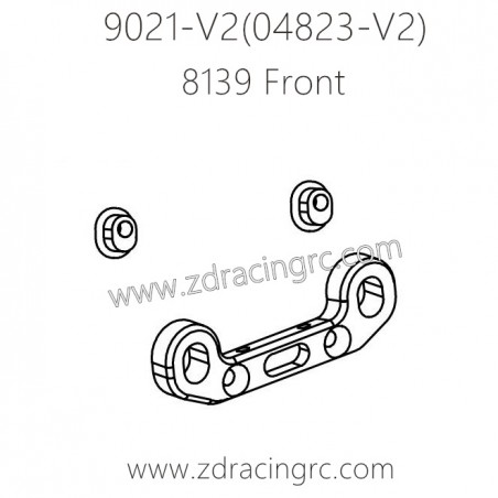 ZD RACING Rocket 08423 9021 V2 Parts 8139 Front Upper Suspension Bracket Mounts ZD RACING Rocket 08423 9021 V2 Parts 8139 Front Upper Suspension Bracket Mounts