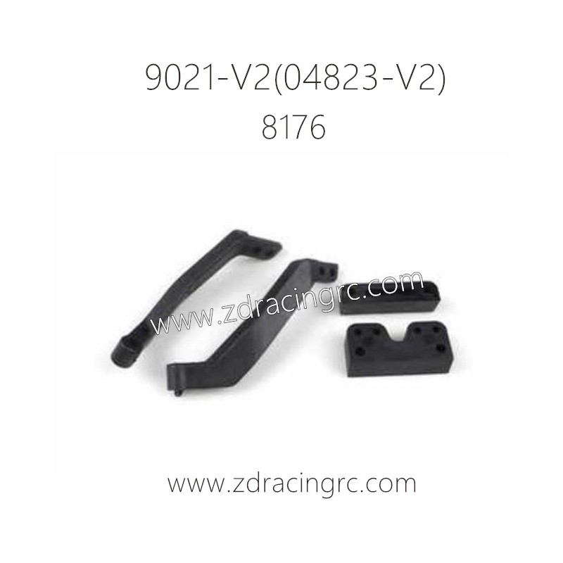ZD RACING Rocket 08423 V2 Parts 8176 Rear Chassis Brace Front and Rear Suspension Pads