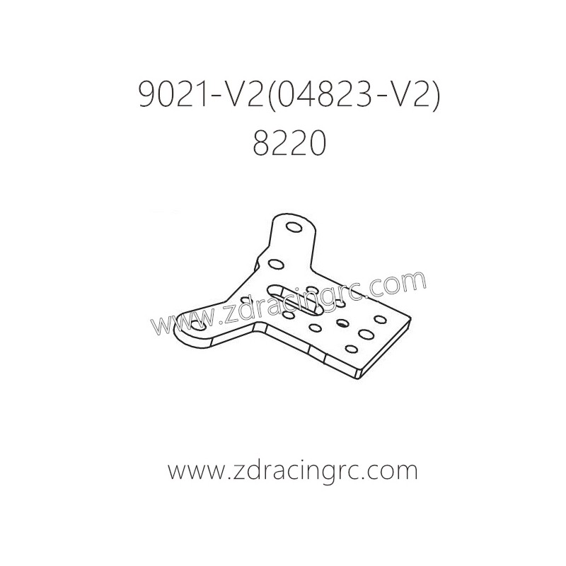 ZD RACING Rocket 08423 V2 9021-V2 Parts 8220 Front Upper Plate CNC Machined