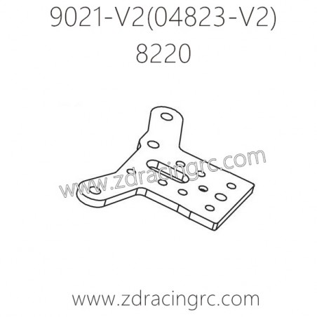 ZD RACING Rocket 08423 V2 9021-V2 Parts 8220 Front Upper Plate CNC Machined