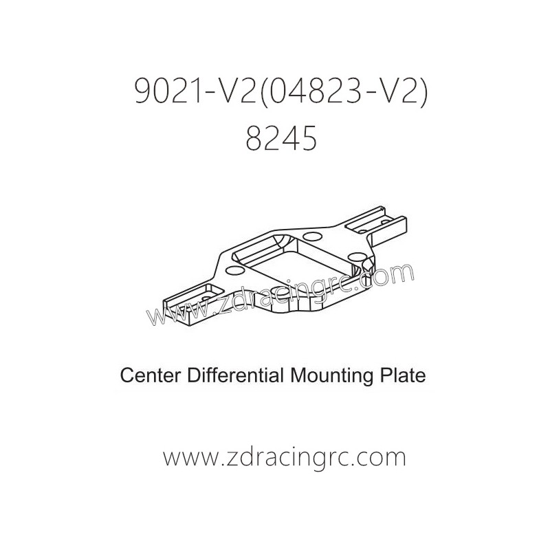 ZD RACING Rocket 08423 9021-V2 Parts 8245 Center Differential Mounting Plate