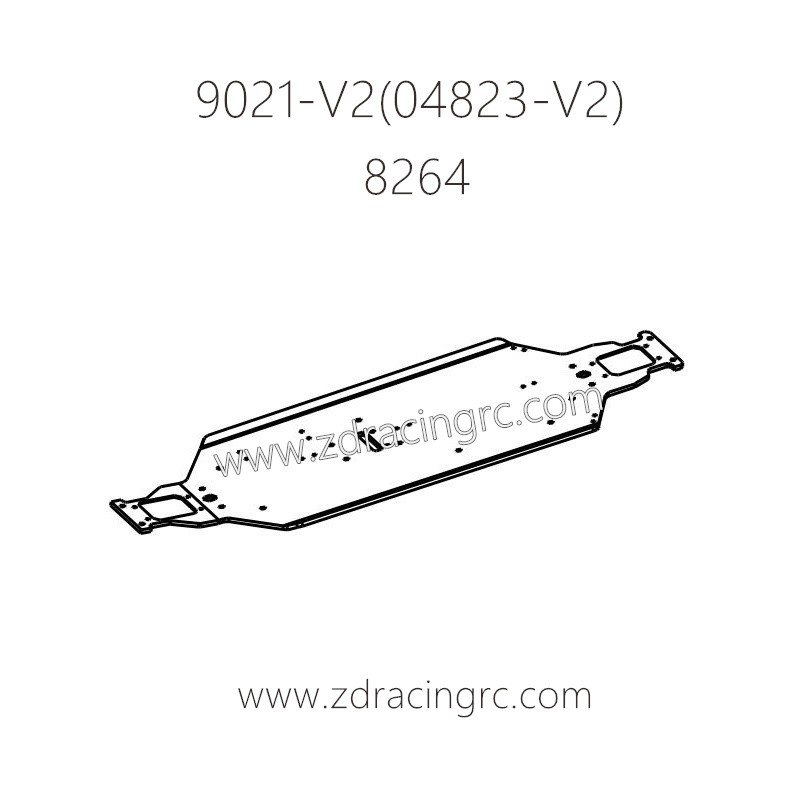 ZD RACING Rocket 08423 9021-V2 Parts 8264 Truggy Chassis