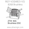 ZD RACING Rocket 08423 9021-V2 Parts 8268 ZTW 80A Brushless ESC