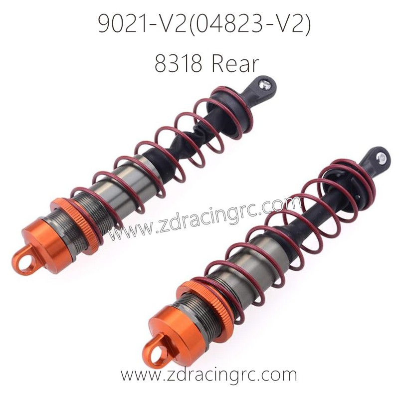 ZD RACING Rocket 08423 9021-V2 Parts 8318 Rear Shock Absorbers
