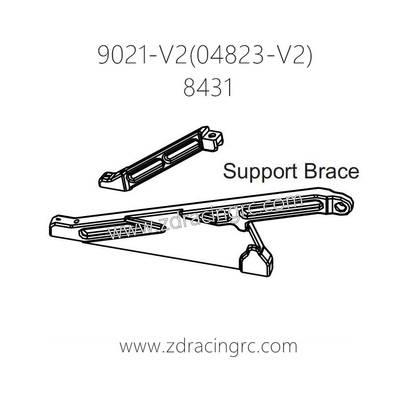 ZD RACING Rocket 08423 9021-V2 Parts 8431 Support Brace