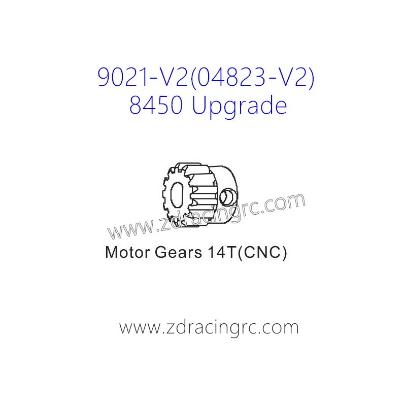 ZD RACING Rocket 08423 9021-V2 Upgrade Parts 8450 Motor Gears 14T CNC