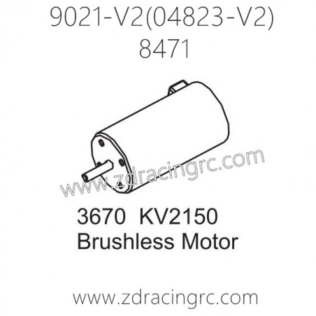 ZD RACING Rocket 08423 9021 V2 Parts 8471 3670 KV2150 Brushless Motor