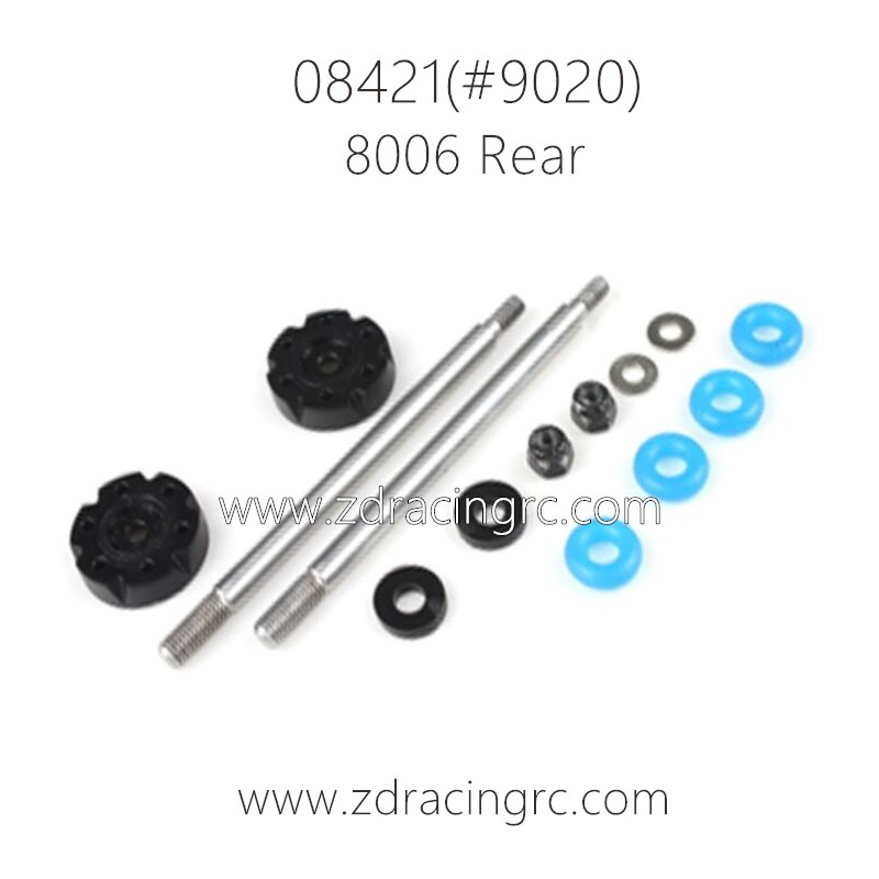 ZD RACING Pirates 3 BX-8E 1/8 Parts 8006 Rear Shock Absorber Shafts