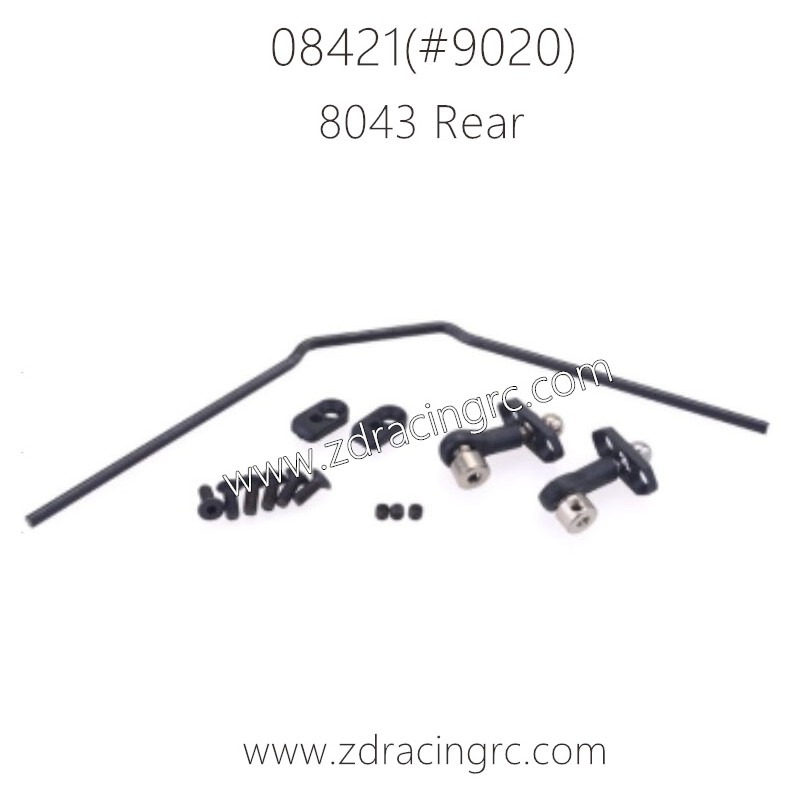 ZD RACING Pirates 3 BX-8E 08421 1/8 Parts 8043 Rear anti-roll bars