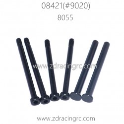 ZD RACING 08421 Parts 8055-Pins for Upper Suspension Arms and C-mount Rear Hub Carrier