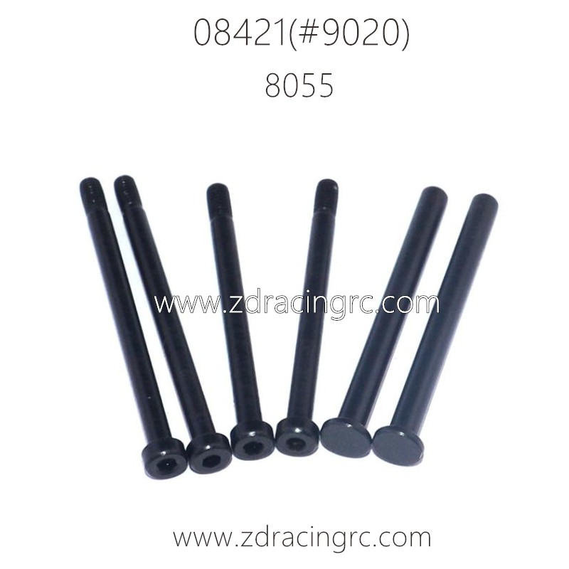 ZD RACING 08421 Parts 8055-Pins for Upper Suspension Arms and C-mount Rear Hub Carrier