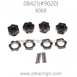 ZD RACING BX-8E 08421 1/8 RC Car Parts 8068 Hex Wheel Hub Mounts