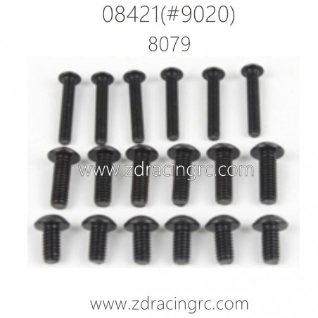 ZD RACING BX-8E 08421 1/8 Parts 8079 button head screw set