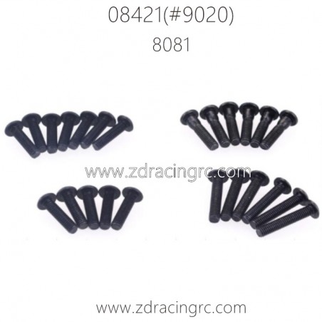 ZD RACING BX-8E 08421 1/8 Parts 8081 Button head screw set