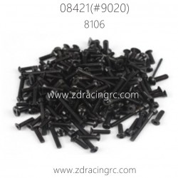 ZD RACING BX-8E 08421 1/8 Parts 8106 all screw