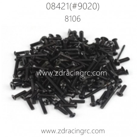 ZD RACING BX-8E 08421 1/8 Parts 8106 all screw