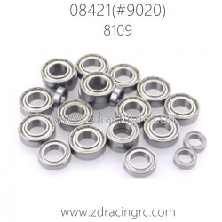 ZD RACING BX-8E 08421 1/8 Parts 8109 Complete Bearings set for Truck