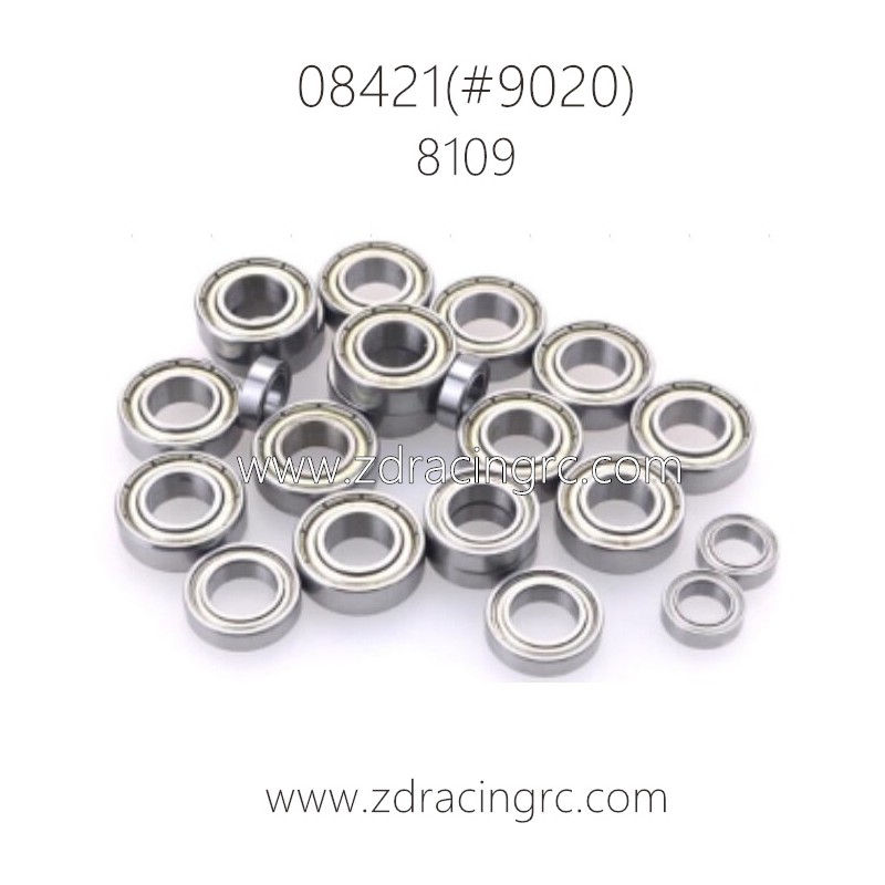 ZD RACING BX-8E 08421 1/8 Parts 8109 Complete Bearings set for Truck
