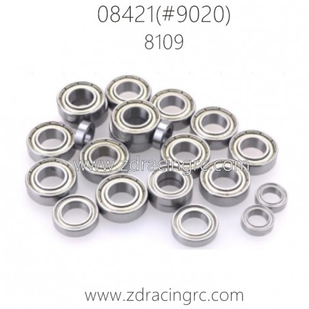 ZD RACING BX-8E 08421 1/8 Parts 8109 Complete Bearings set for Truck