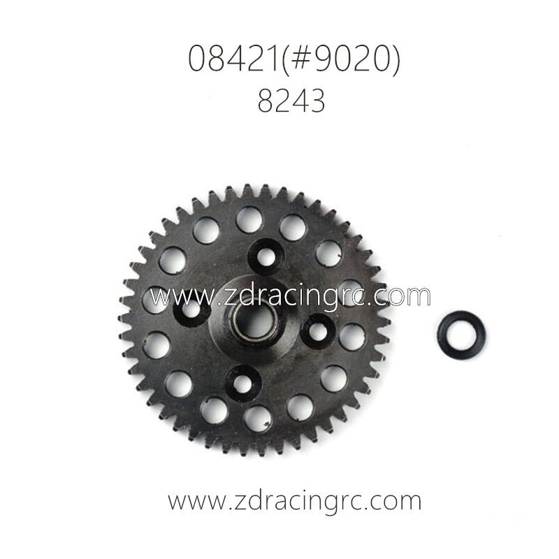 ZD RACING BX-8E 08421 Parts 8243 46T Middle Differential Gear CNC Steel