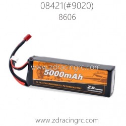 ZD RACING BX-8E 08421 Parts 8606 11.1V 5000mAh 35C 3S Li-PO Battery