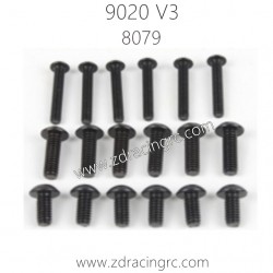 ZD RACING 9020 V3 Parts 8079 button head screw set