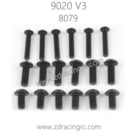 ZD RACING 9020 V3 Parts 8079 button head screw set
