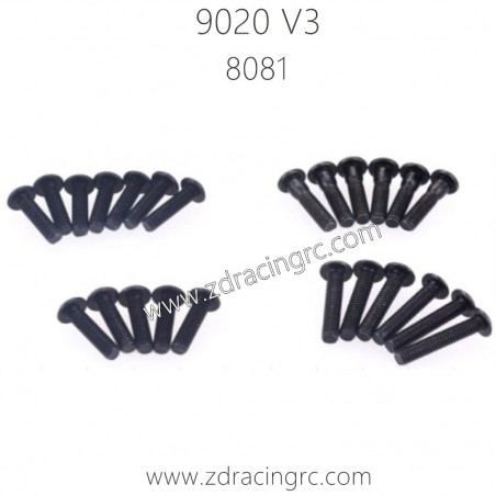 ZD RACING 9020 V3 Parts 8081 Button head screw set ZD RACING 9020 V3 Parts 8081 Button head screw set