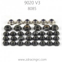 ZD RACING 9020 V3 1/8 RC Car Parts 8085-Hex nuts