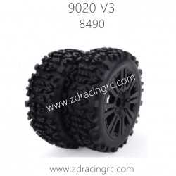 ZD RACING 9020 V3 Parts 8490 Pre-glued tires
