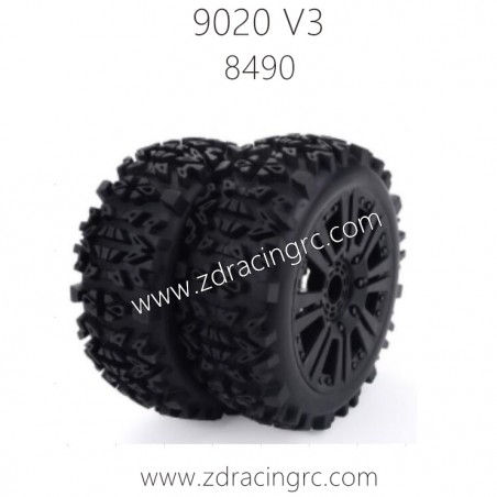 ZD RACING 9020 V3 Parts 8490 Pre-glued tires
