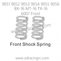 ZD RACING 9051 9052 9503 9054 9055 9056 Parts 6007 Front 6008 Rear Shock Spring