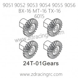 ZD RACING 9051 9052 9503 9054 9055 9056 Parts 6015 Differential Left Driven Gear