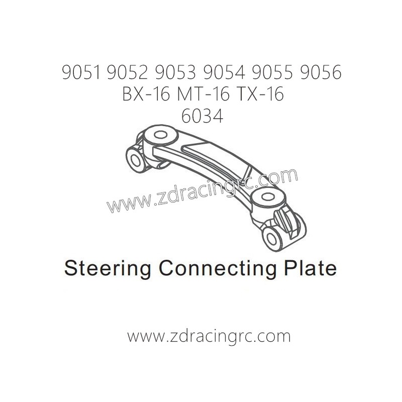 ZD RACING 9051 9052 9503 9054 9055 9056 Parts 6034 Steering Connecting Plate