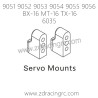 ZD RACING 9051 9052 9503 9054 9055 9056 Parts 6035 Servo Mounts