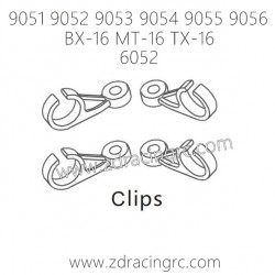 ZD RACING 9051 9052 9503 9054 9055 9056 Parts 6052 Clips set