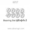 ZD RACING 1/16 RC Car Parts 6057 Bearing Set 8x4x3, for Raptors
