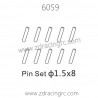 ZD RACING 1/16 RC Car Parts 6059 Pin Set 1.5X8, for Raptors