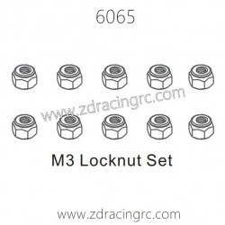 ZD RACING 1/16 RC Car Parts 6065 M3 Locknut Set