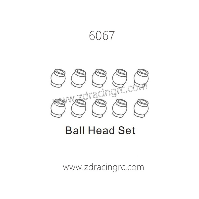 ZD RACING 1/16 RC Car Parts 6067 Ball Head Set
