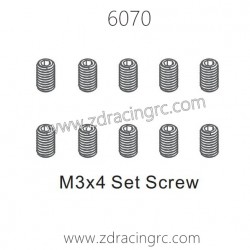 ZD RACING 1/16 RC Car Parts 6070 M3X4 Screw set