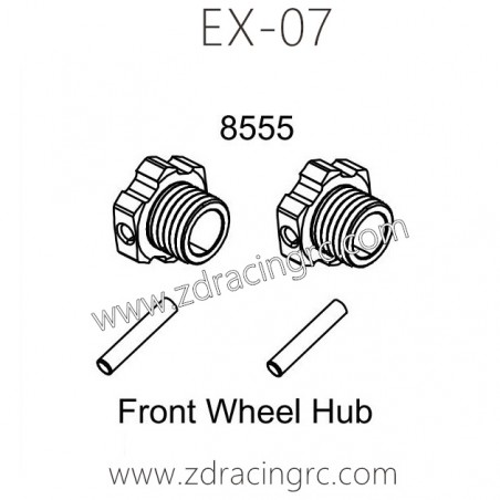 ZD RACING EX07 Parts 8555 Front Wheel Hub ZD RACING EX07 Parts 8555 Front Wheel Hub