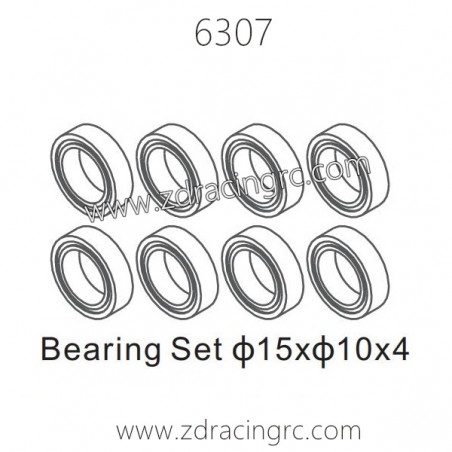 ZD RACING 1/16 RC Car Spare Parts 6307 Bearing Set 15x10x4