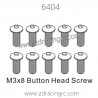 ZD RACING 1/16 RC Car Spare Parts 6404 M3x8 Button Head Screw