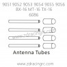 ZD RACING 9051 9052 9053 9054 9055 9056 Parts 6086 Antenna Tubes