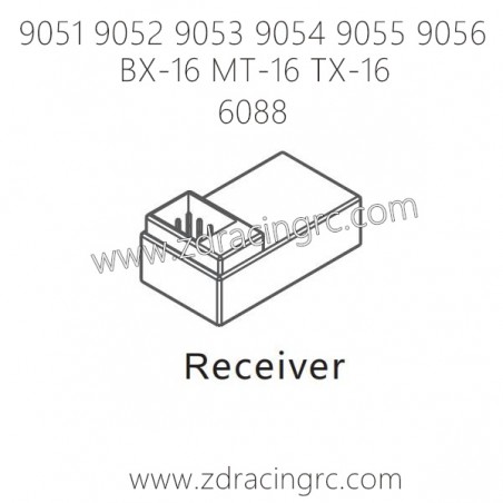 ZD RACING 9051 9052 9053 9054 9055 9056 Parts 6088 Receiver